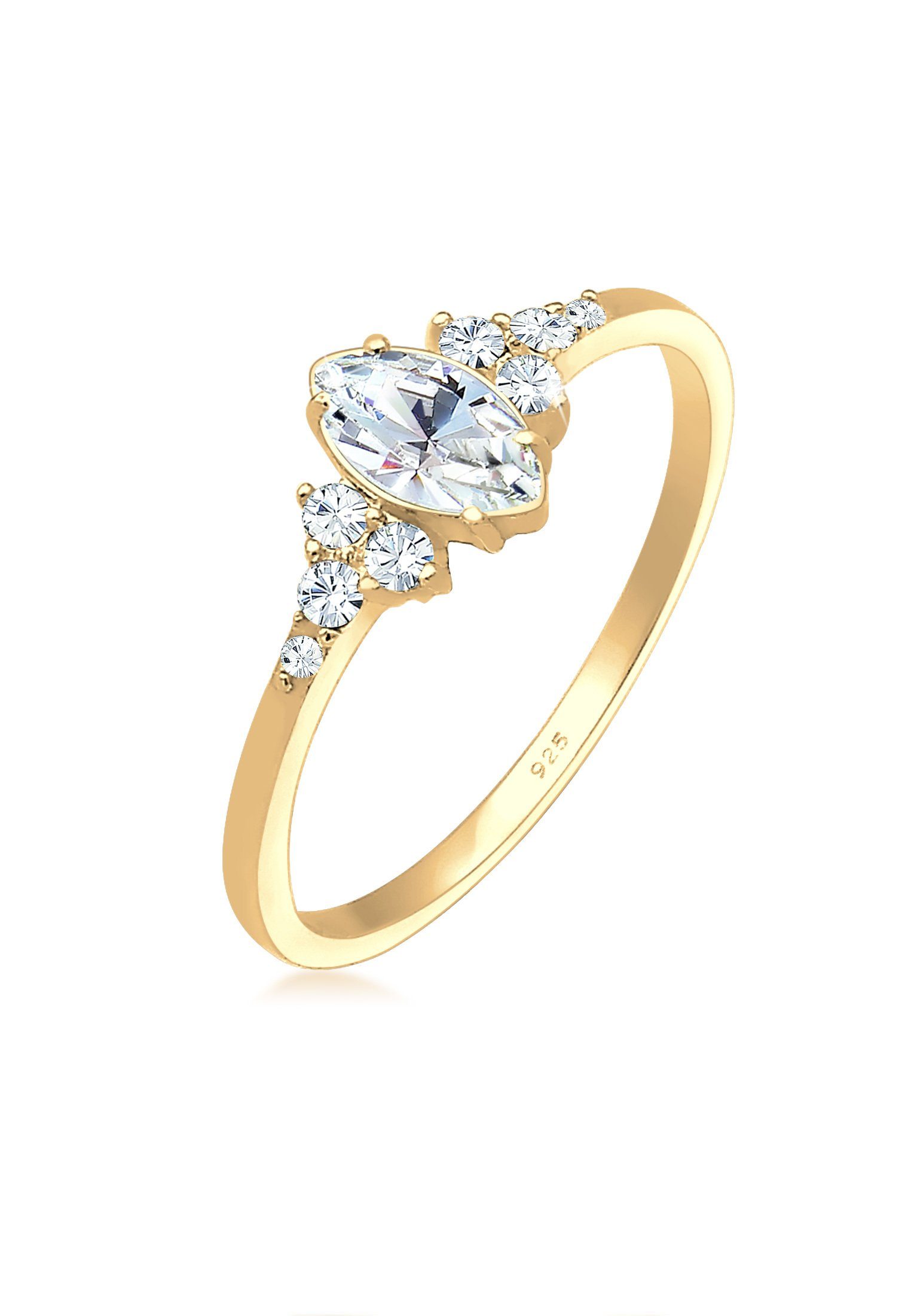 ELLI Verlobungsring Kristalle Marquise Design 925 Silber mehr