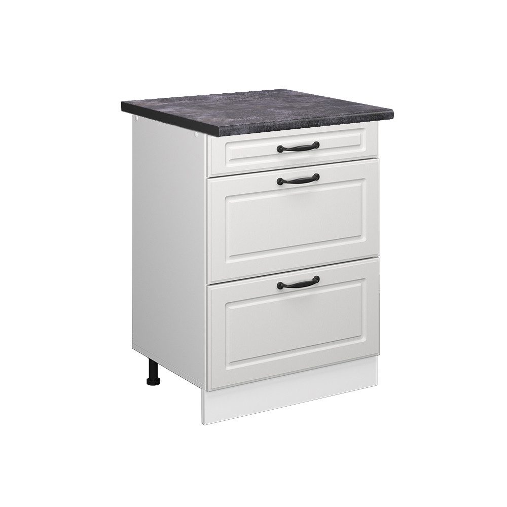 Vicco Unterschrank R-Line, Weiß Landhaus/Weiß, 60 günstig online kaufen