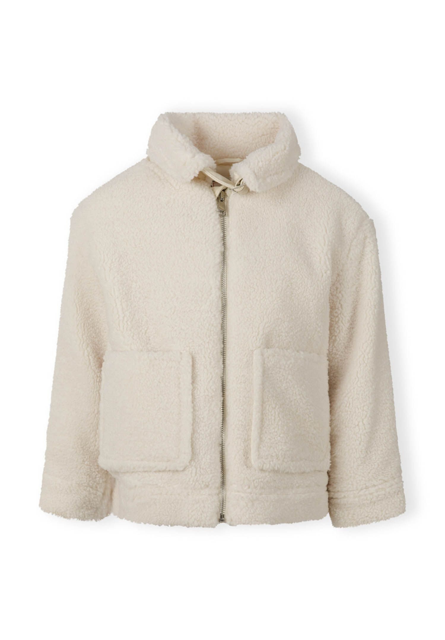MINOTI Fleecejacke Borg Übergangsjacke mit Reißverschluss und Taschen (2–14y) schnelltrocknend, kuschelig