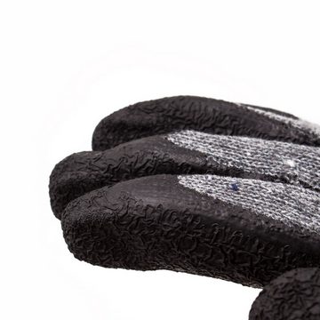 Arbeitshandschuhe Strickhandschuh,Latex schwarz K036 Eco Größe 10