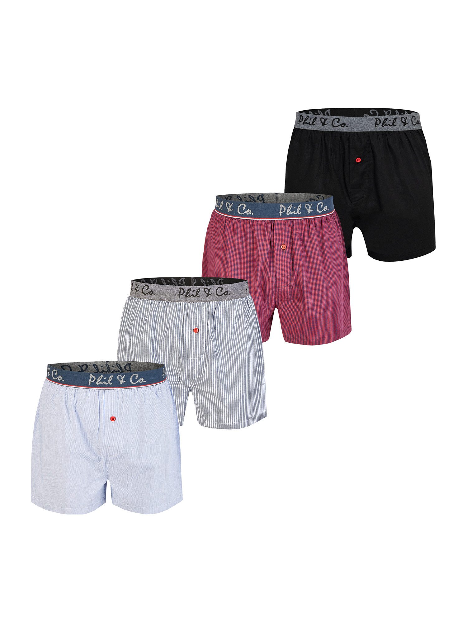 Phil & Co. Boxer Classic Checks (4-St) günstig online kaufen