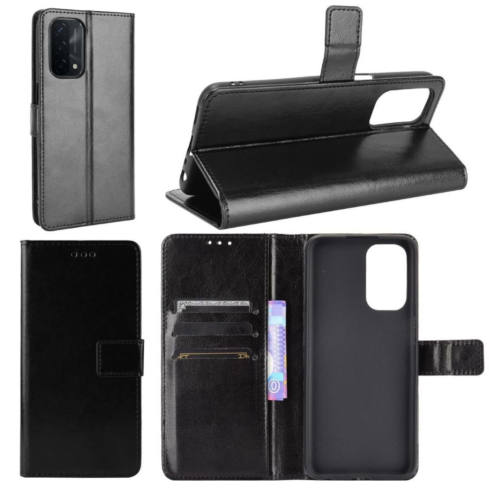 Wigento Handyhülle Für Oppo A54 5G / A74 5G Handy Tasche Wallet Premium Schutz Hülle Case Cover Etuis Neu Zubehör