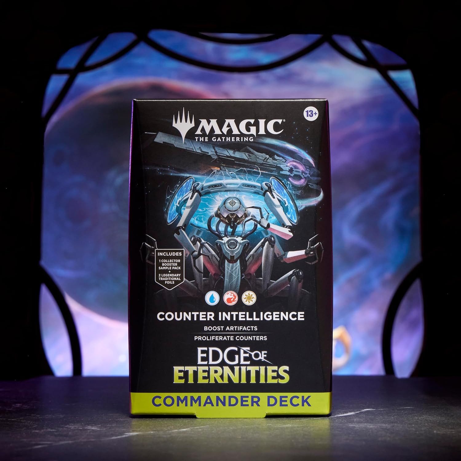Magic the Gathering Sammelkarte Edge of Eternities Commander Deck Set Englisch, Includes World Shaper and Counter Intelligence