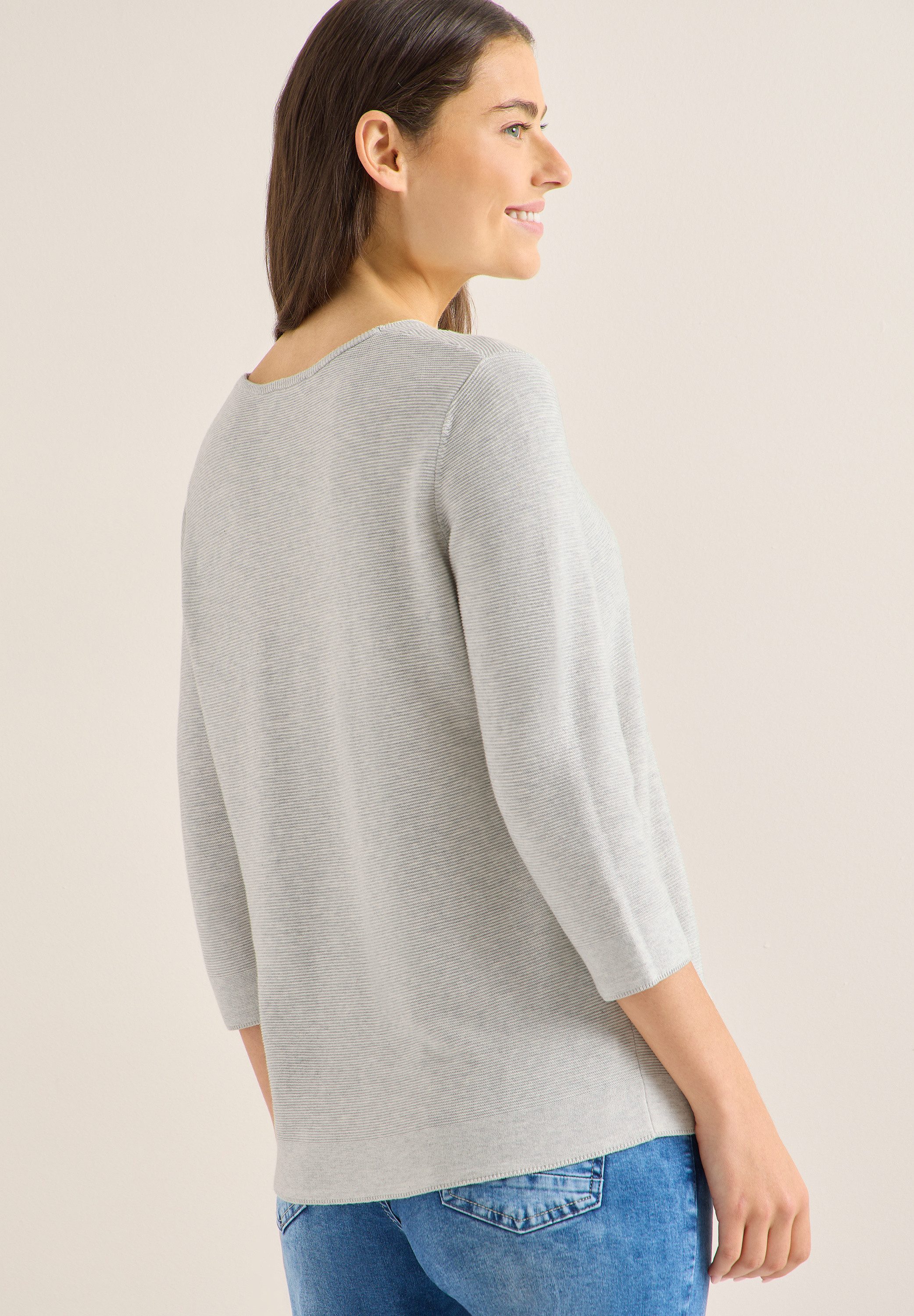 CECIL Strickpullover 3/4-Arm mit Viskose