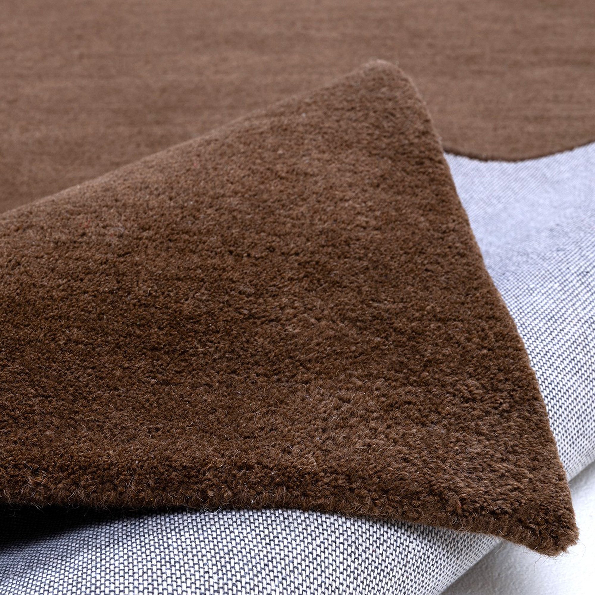 OTTO home Wollteppich Gabbo Natur, Handgefertigt, Teppich, reine Wolle, meliert, rechteckig, Höhe: 14 mm, reine Wolle, Uni, Wohnzimmer, Schlafzimmer, Esszimmer – Bild 5 von 5