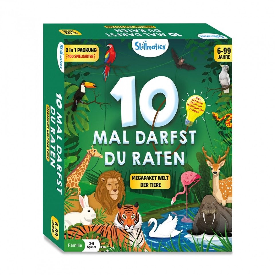 HCM KINZEL Spiel, 10 Mal Darfst Du Raten - Welt der Tiere Megapaket - deutsch