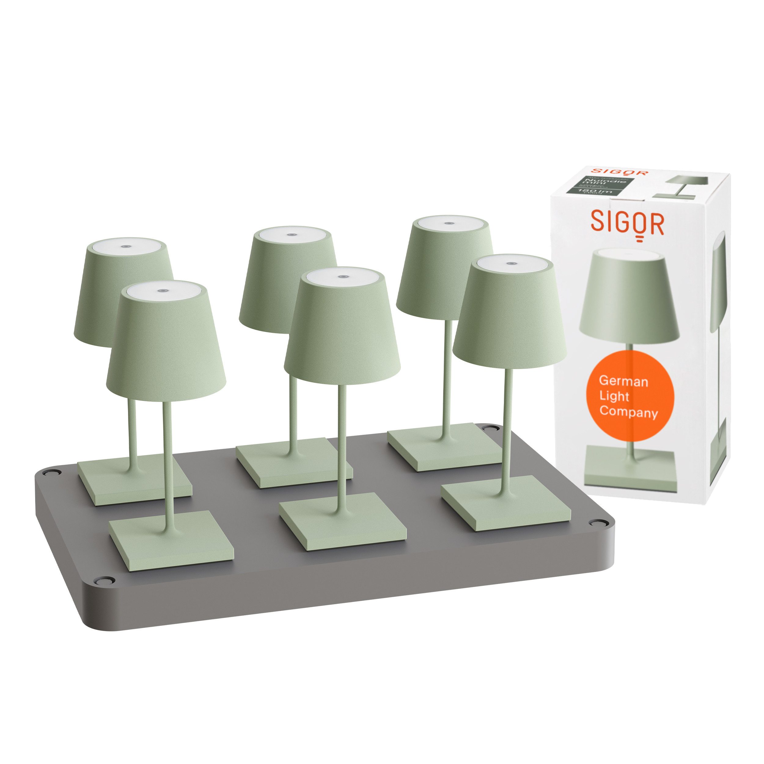 SIGOR LED Tischleuchte, Dimmbar, LED fest integriert, 2.700 + 2.200 K