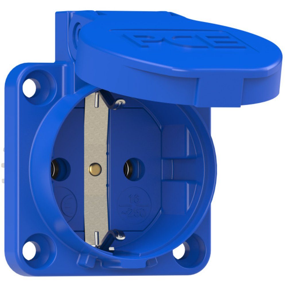 Steckdose PCE 109-0bw Anbau-Steckdose IP54 Blau