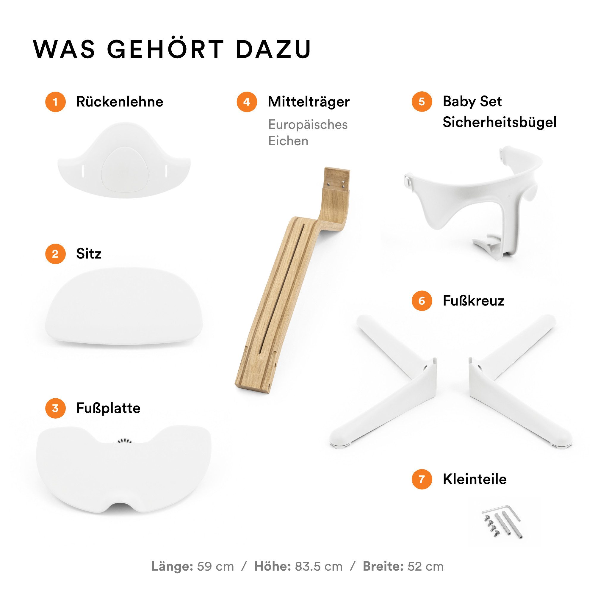 Stokke Hochstuhl Nomi® mit Baby Set, Mitwachsender Hochstuhl