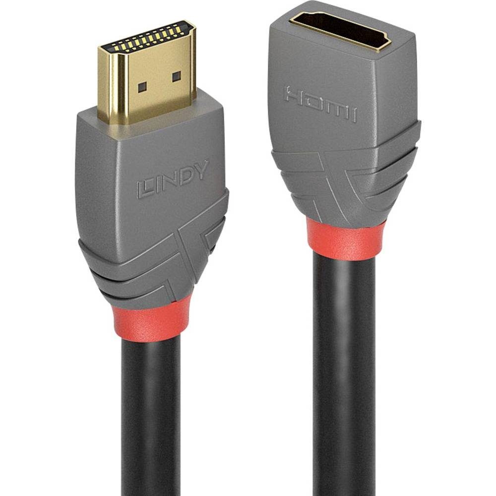 Lindy 1m HDMI 2 Verlängerung 36476 HDMI-Kabel, 4K UHD, vergoldete Steckkontakte
