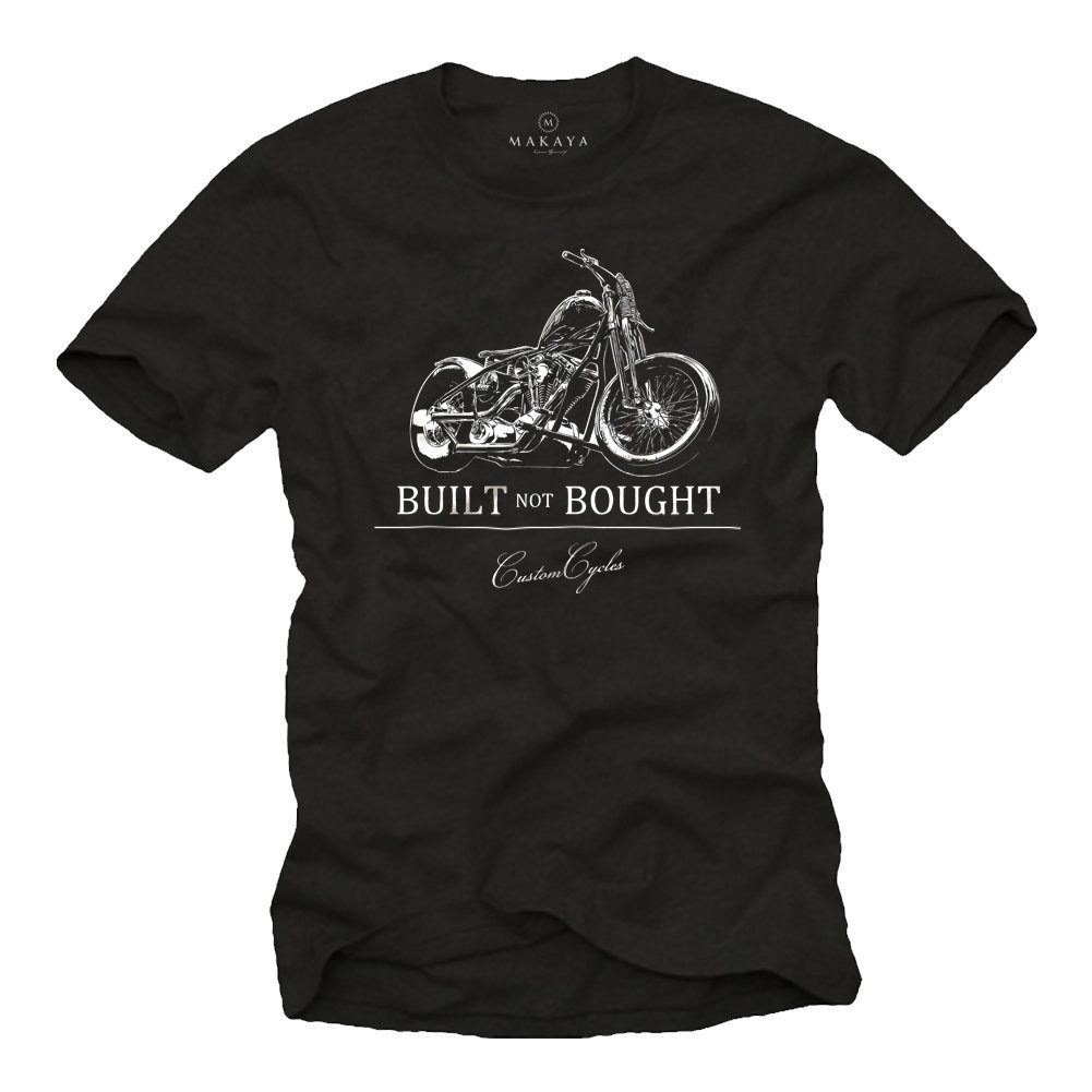 MAKAYA T-Shirt Biker Motorrad Motiv Herren günstig online kaufen