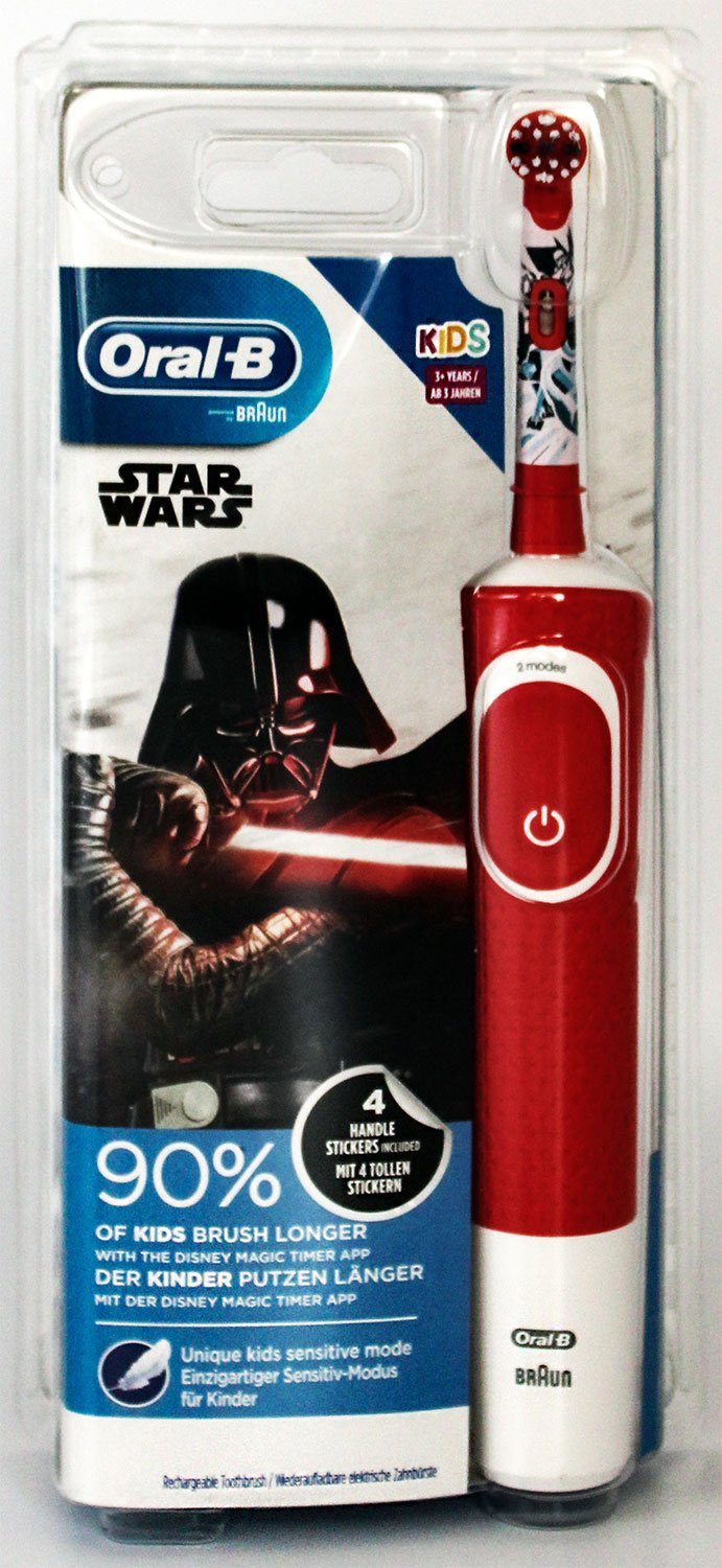 Braun Elektrische Zahnbürste Oral-B Vitality 100 Kids Star Wars elektr. Kinderzahnbürste