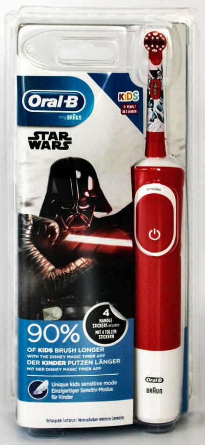 Braun Elektrische Zahnbürste Oral-B Vitality 100 Kids Star Wars elektr. Kinderzahnbürste