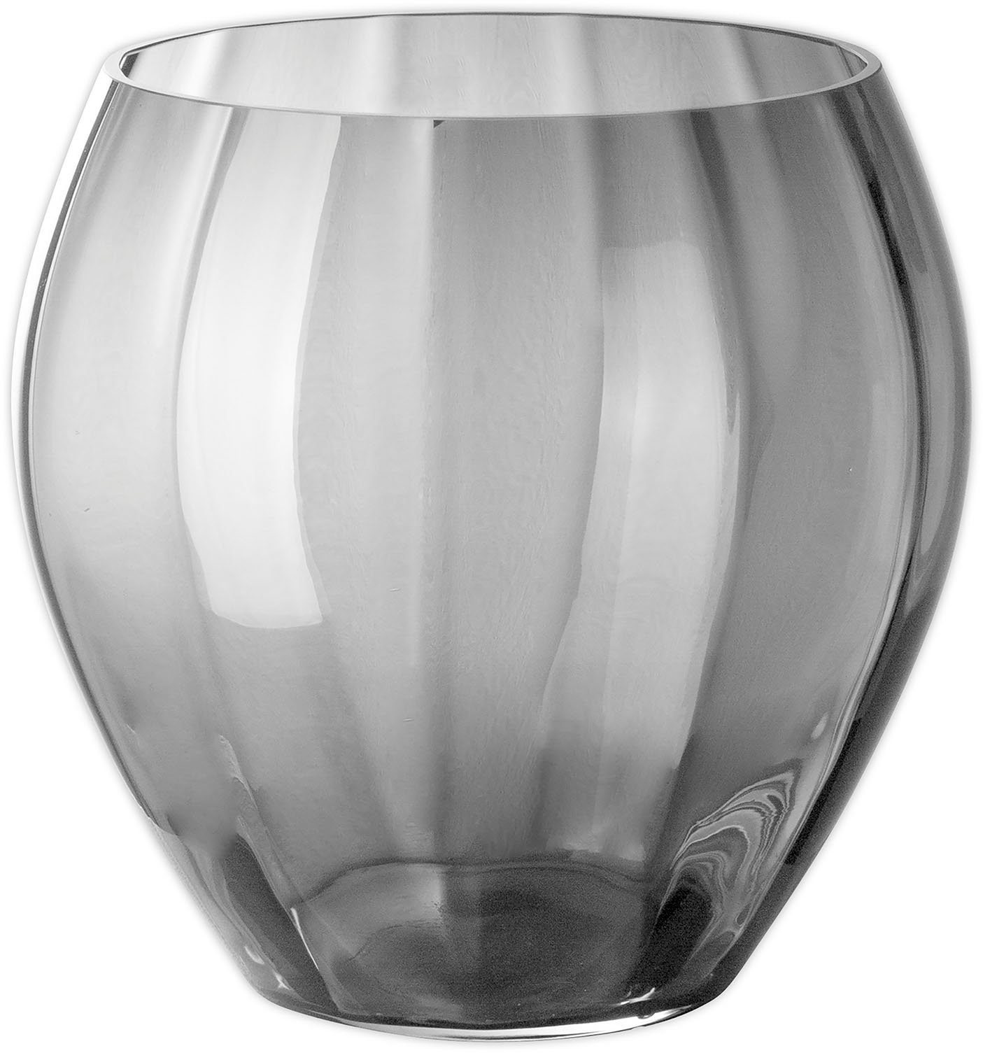 Fink Tischvase LILIAN mit (1 blütenähnlicher St), Glas, mundgeblasen, aus Kannelierung
