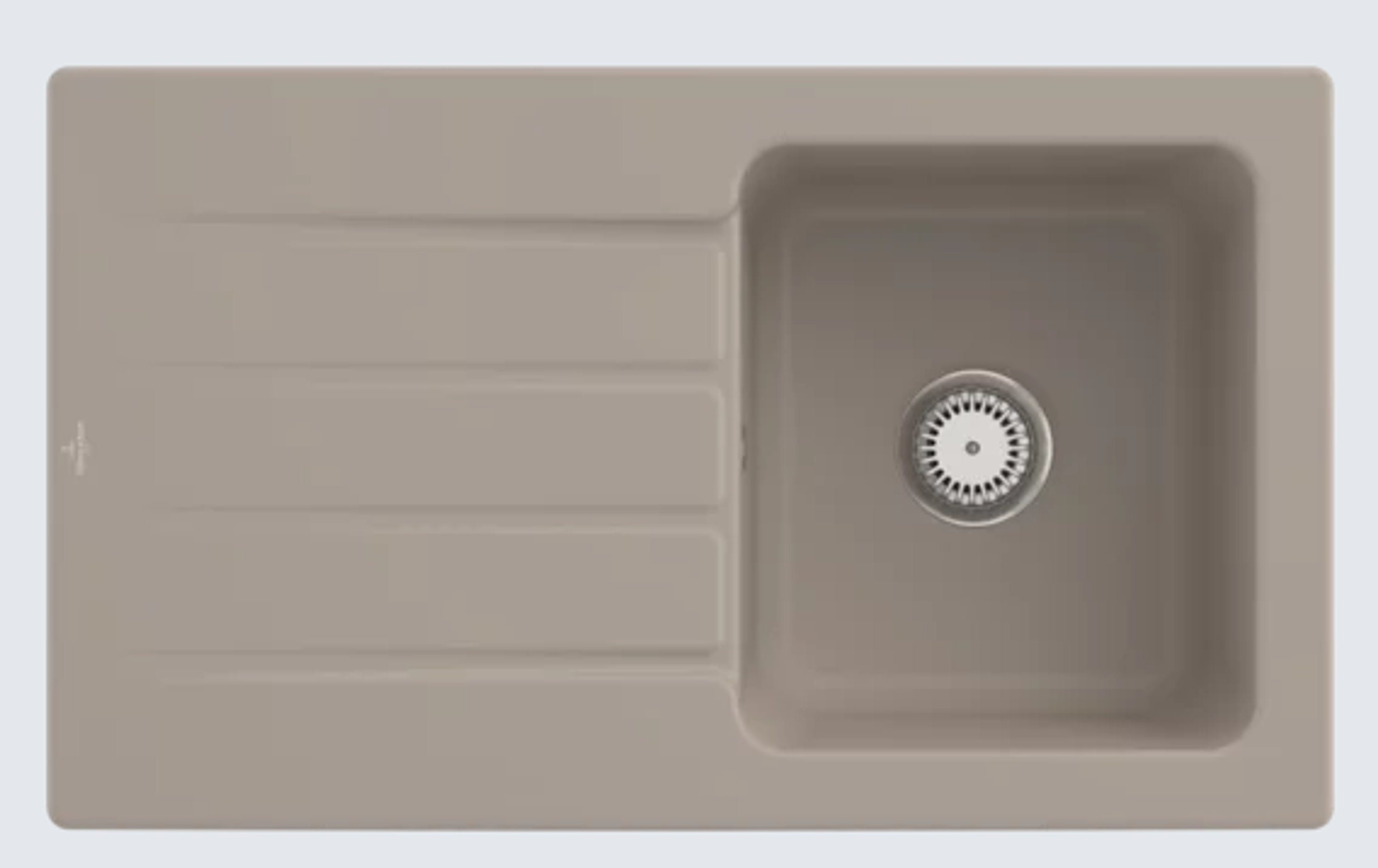 Villeroy & Boch Küchenspüle 3350 01 AM, Rechteckig, 86/22 cm, Architectura 50, Almond
