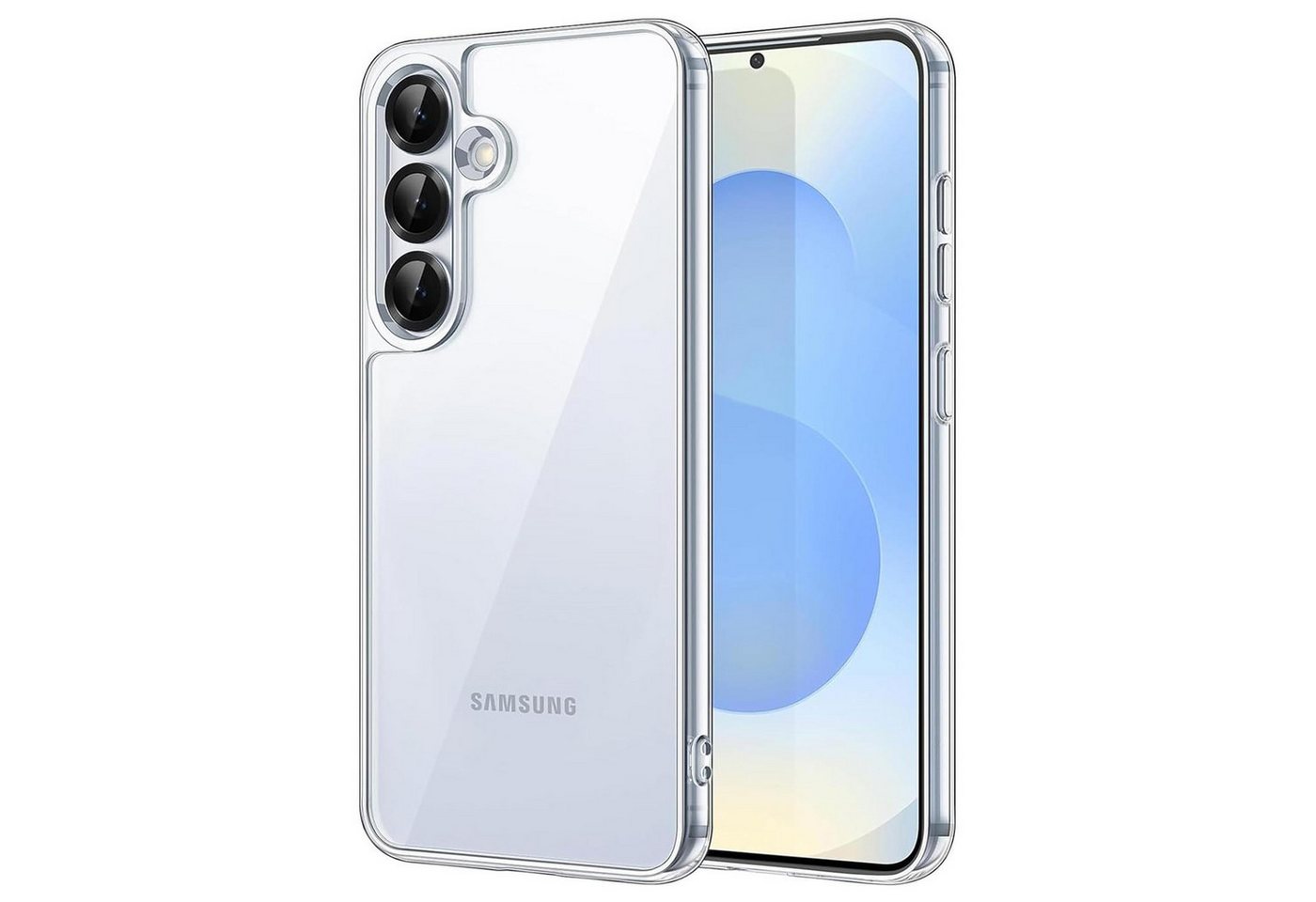 CoolGadget Handyhülle Silikon Handy Hülle Slim für Samsung Galaxy S25 Plus, dünne TPU Schutzhülle Case in transparent / durchsichtig