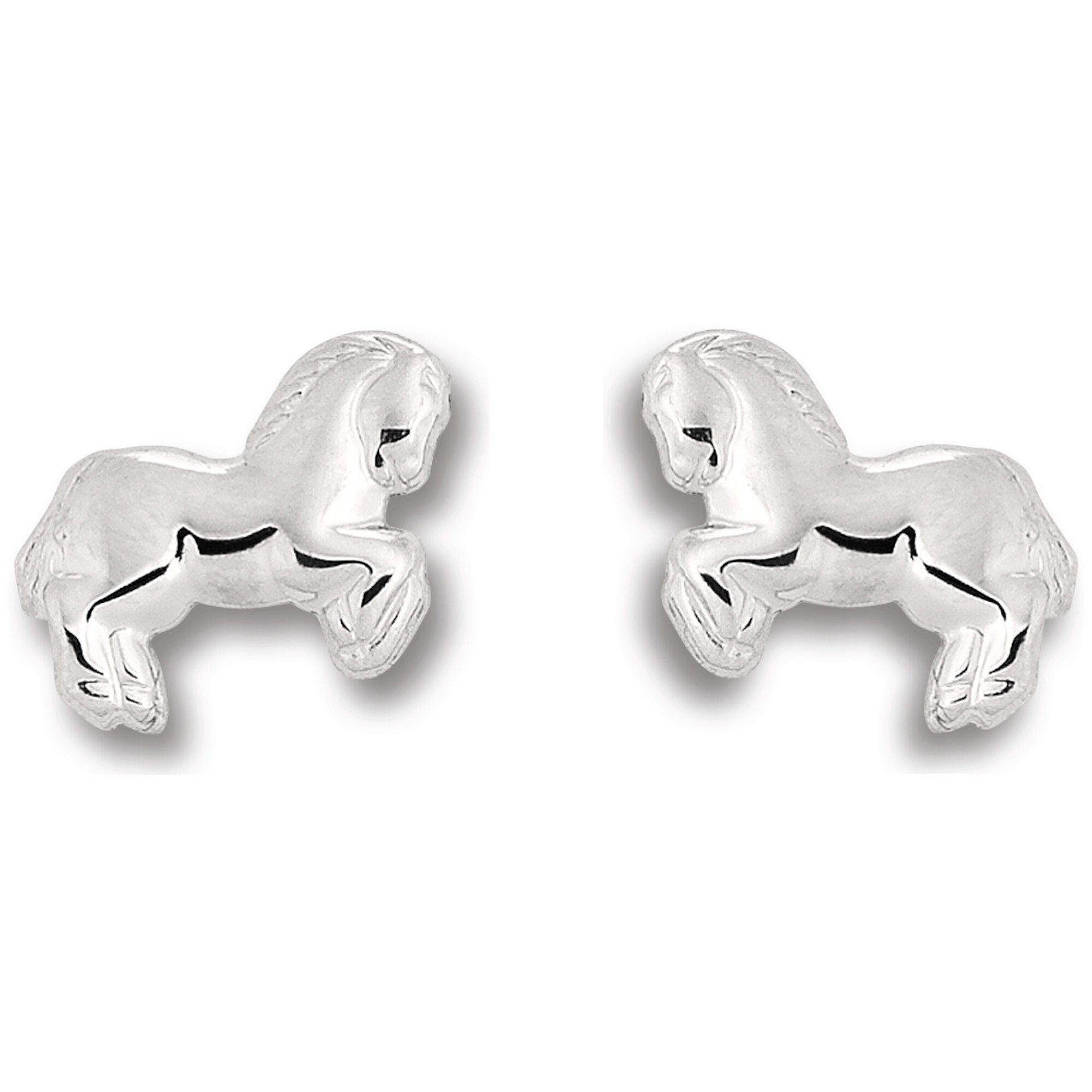 ONE ELEMENT Paar Ohrstecker Pferd Silber, Silber Pferd Ohrstecker Damen Ohrringe aus Schmuck 925