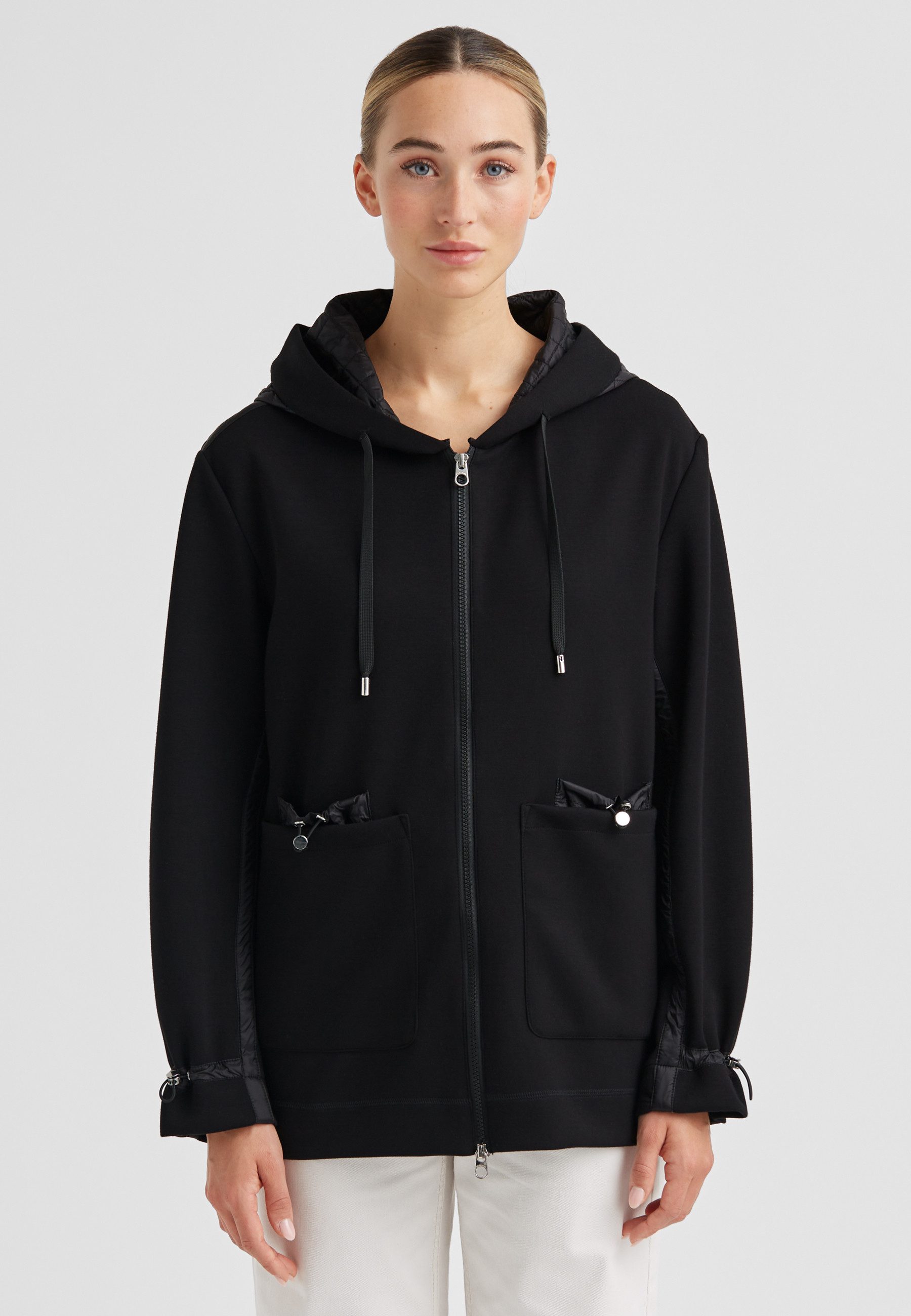Milestone Sweatjacke MSPomelo Damen Übergangsjacke casual, sportlich Reißverschlüsse am Seitennahtsaum