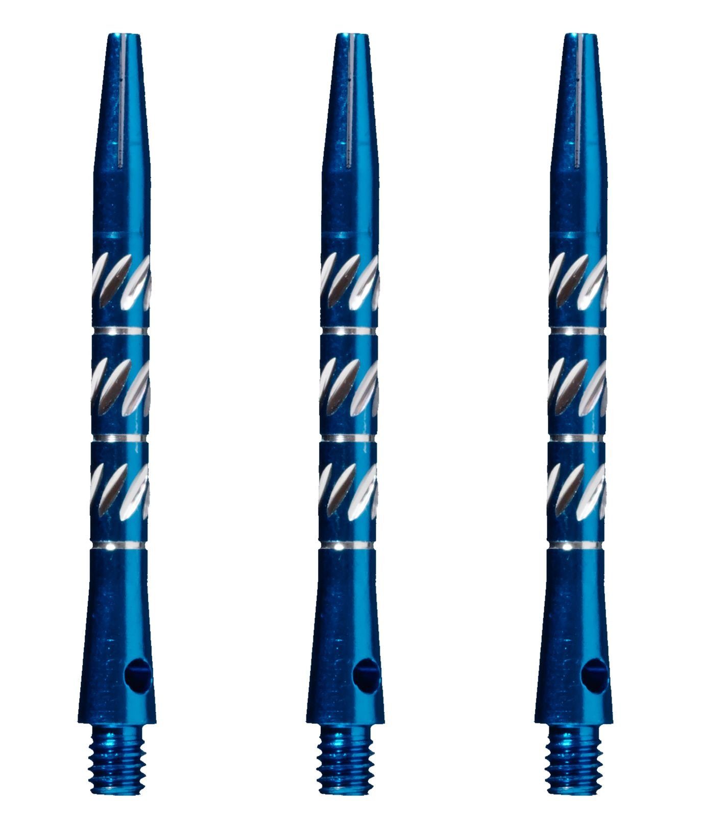 Dartpfeil Aluschäfte für Dartpfeile, 3 Stück, rot, blau oder schwarz