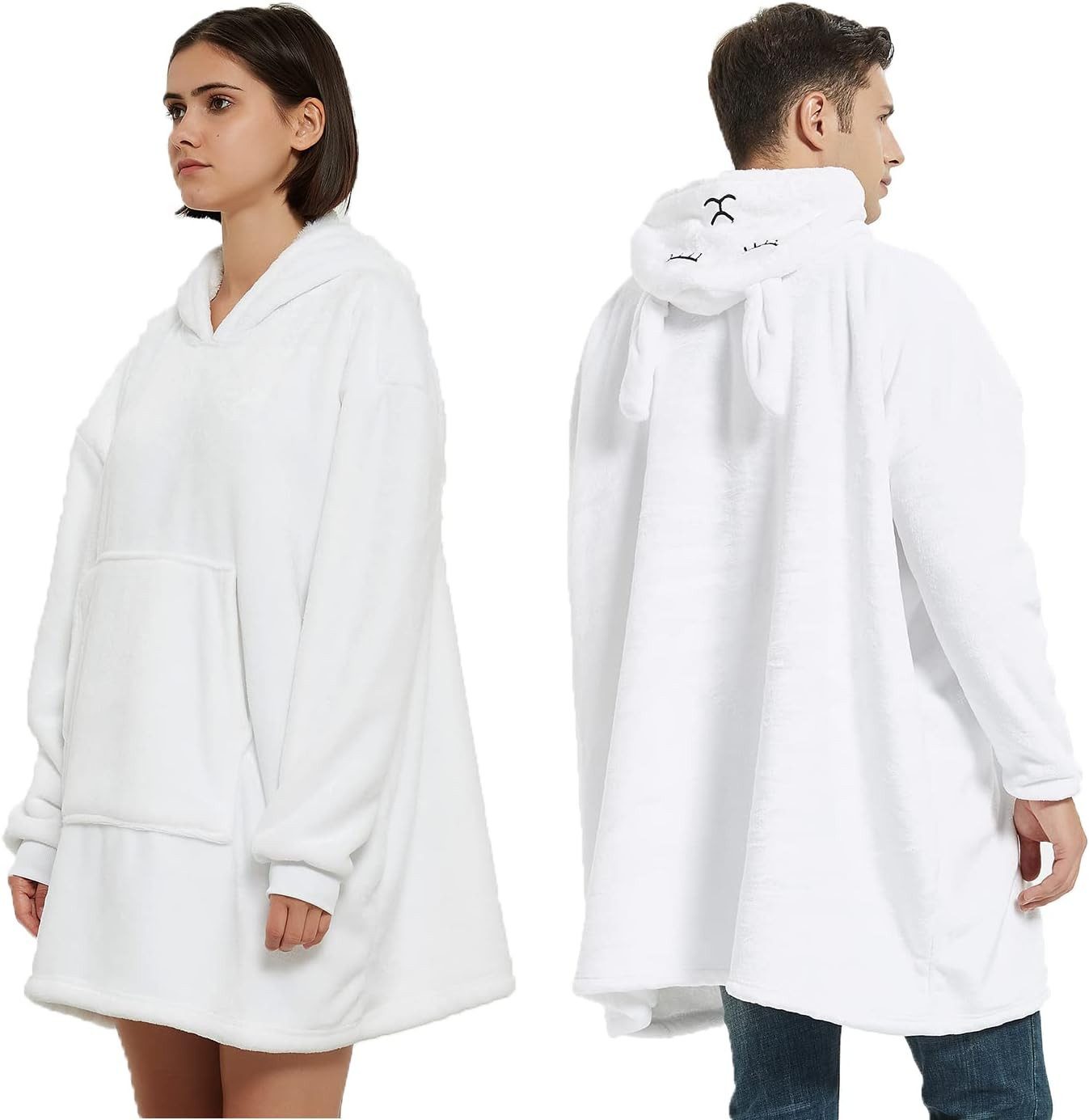 Diyarts Kapuzenpullover (Doppellagiges Acryl-Design, Decke mit Ärmel, Cospl günstig online kaufen