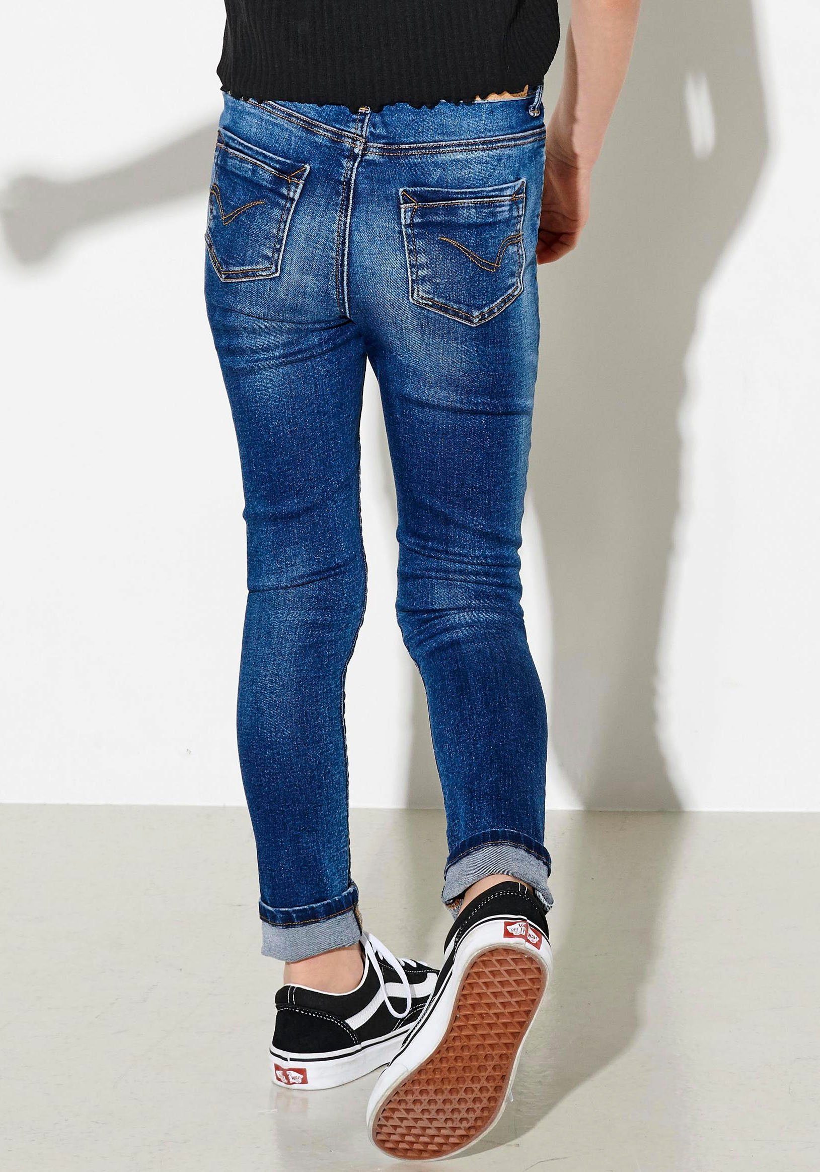 High-Waist KONPAOLA KIDS in ONLY Stretch-Jeans Form