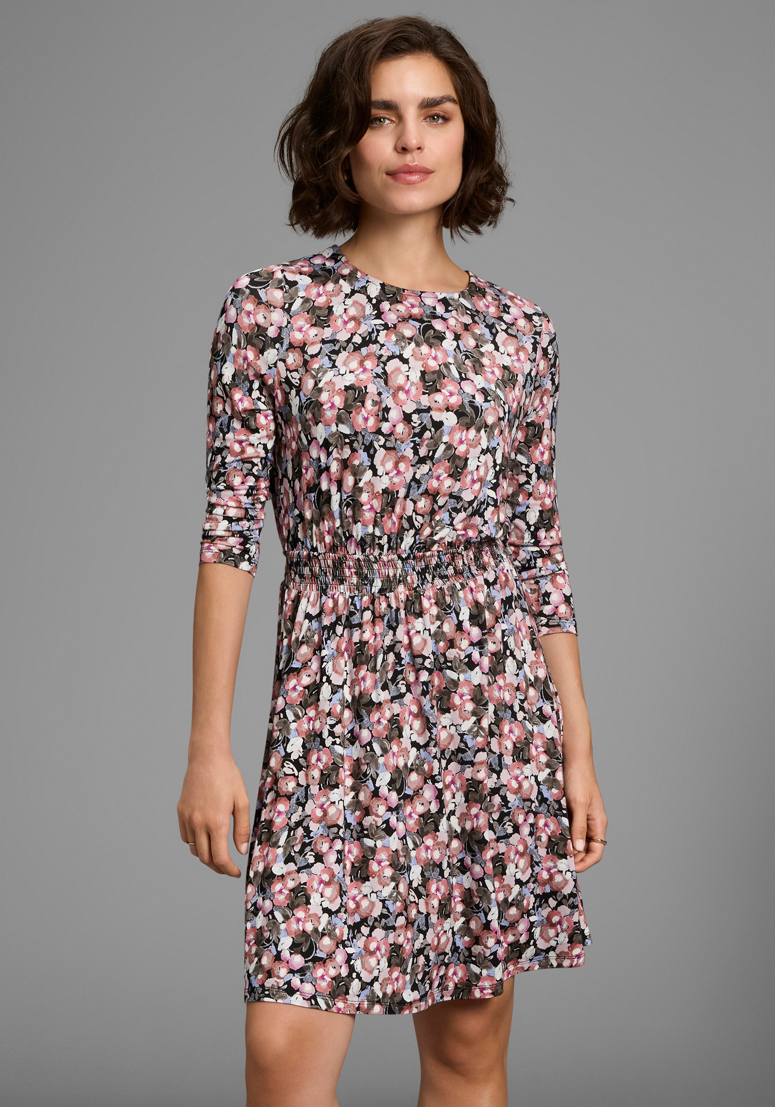 Laura Scott Jerseykleid sportlich-feminin mit floralem Allovermuster - NEUE günstig online kaufen