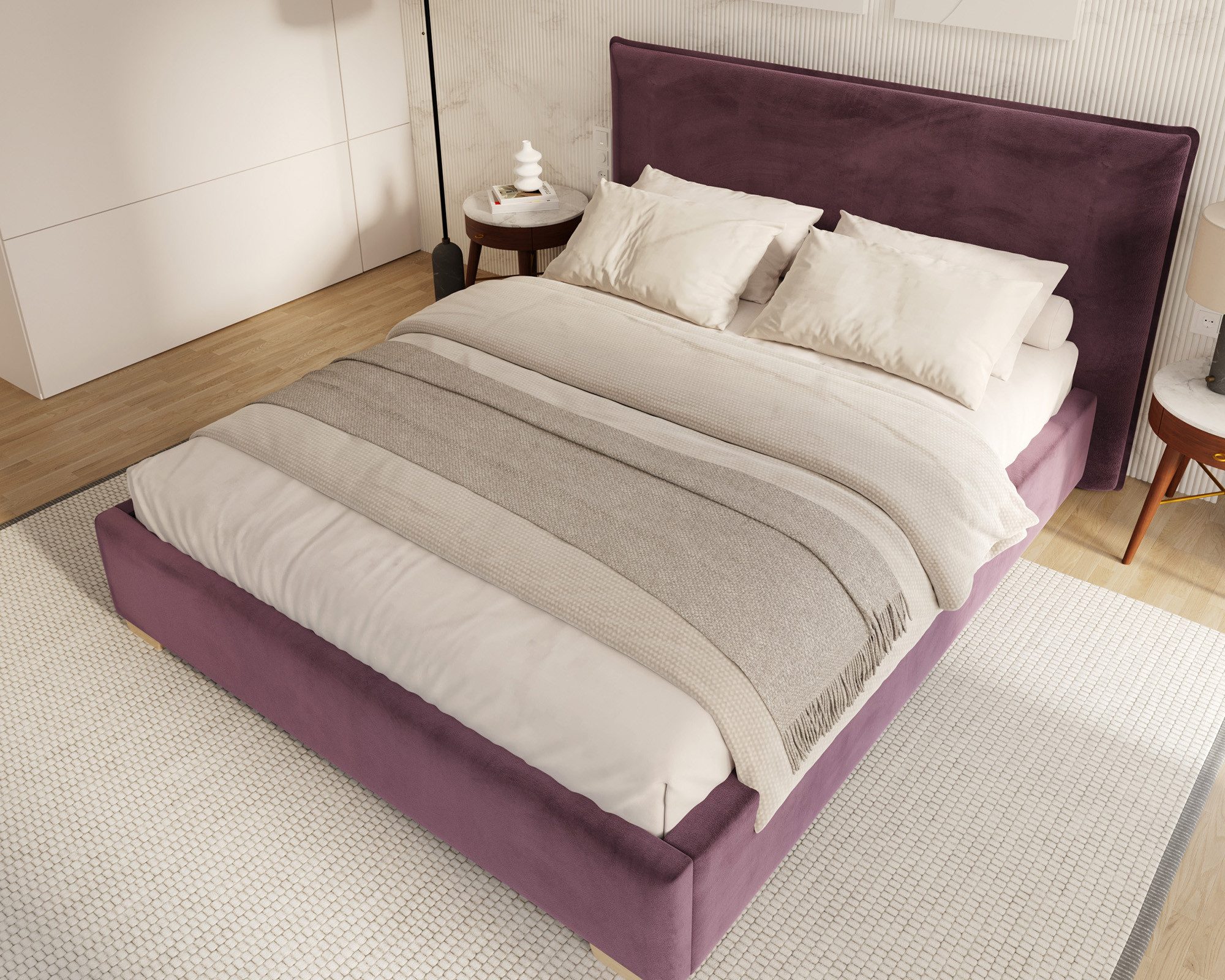 thematys Polsterbett Bett Stauraumbett Bezug Paris / 140x200, 160x200, 180x200cm (MADE IN EU - mit hochwertigem Velours Bezug, Bettrahmen, Bett, Optional mit Matratze bestellbar, mit großen gepolsterten Kopfteil), Metallrahmen mit Lattenrost, hydraulische Klappfunktion für Stauraum, mit großen gepolsterten Kopfteil, mit Bettkasten zum aufklappen), Metallrahmen mit Lattenrost, hydraulische Klappfunktion für Stauraum, mit großen gepolsterten Kopfteil, mit Bettkasten zum aufklappen), Metallrahmen mit Lattenrost, hydraulische Klappfunktion für Stauraum