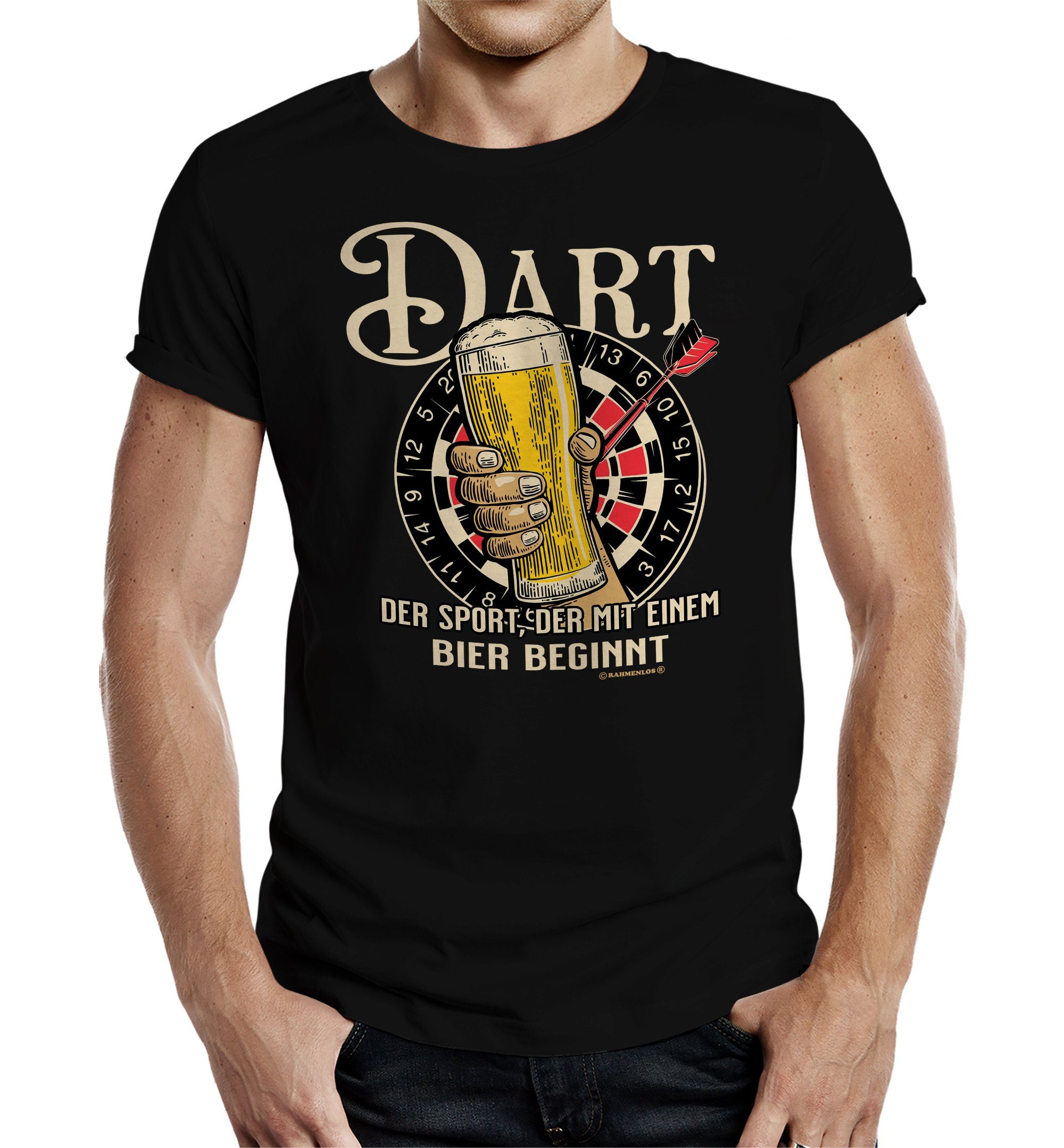 RAHMENLOS® T-Shirt für Männer und Dart-Spieler: günstig online kaufen