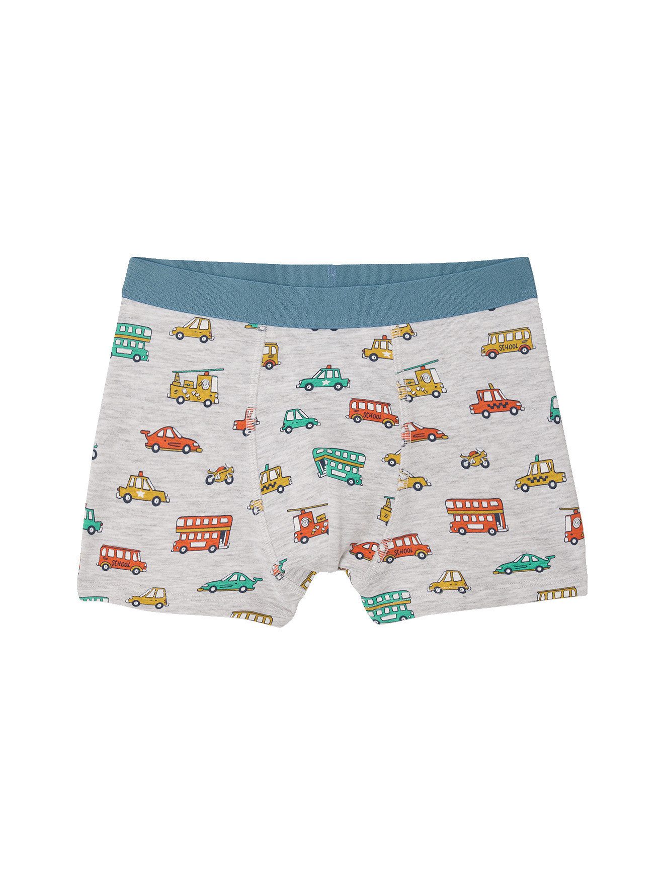 vertbaudet Boxershorts Boxershorts mit Auto- und Straßen-Motiven, Jungen 5er-Pack, Bio-Baumwolle – Bild 4 von 5