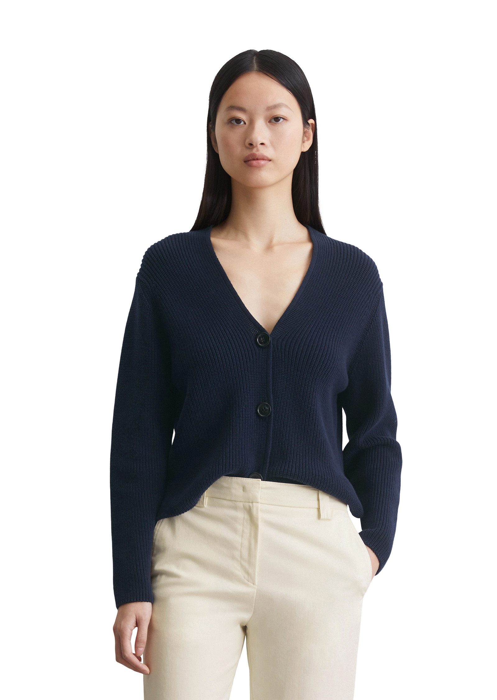 Marc O'Polo Cardigan aus Heavy-Weight-Organic-Cotton günstig online kaufen