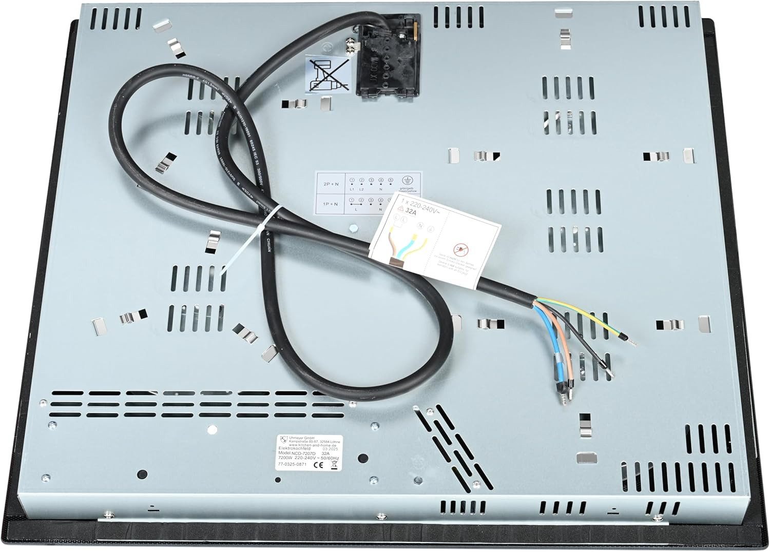 K&H Elektro-Kochfeld K&H® 4 Zonen Glaskeramikkochfeld 59cm Elektro Autark Eingebaut NCD-7207D, Abschaltautomatik, Einbaufähig, Autark – Bild 5 von 5