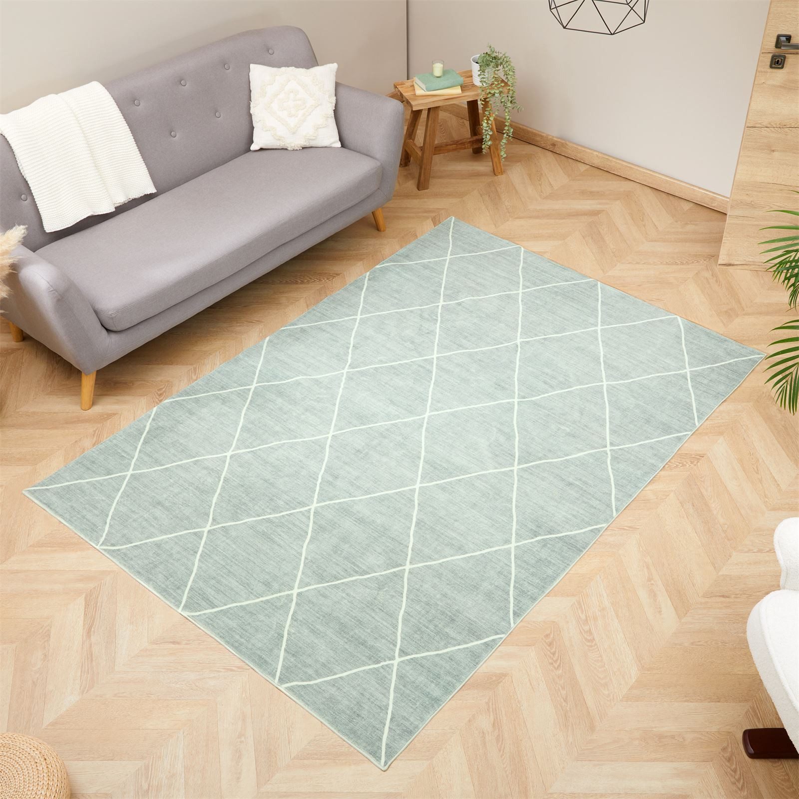 IDIMEX Teppich RHOMB, Wohnzimmerteppich 160x230cm waschbar günstig online kaufen