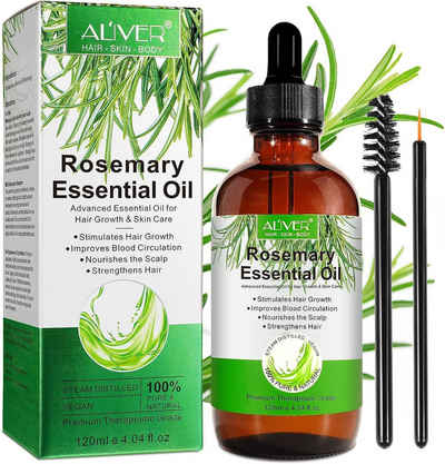 ALIVER Haaröl Rosmarin Öl für Haare, Kopfhaut- & Haaröl für Haarwachstum, Haarpflege Produkte Vitamin, Haarserum, Rosemary oil, Hair Oil, Öl Haare Herren & Damen, Haarwachstum Biotin, Pflege, Rosmarinöl für Haare, Haaröl Kopfhaut Frauen & Männer gegen Spliss