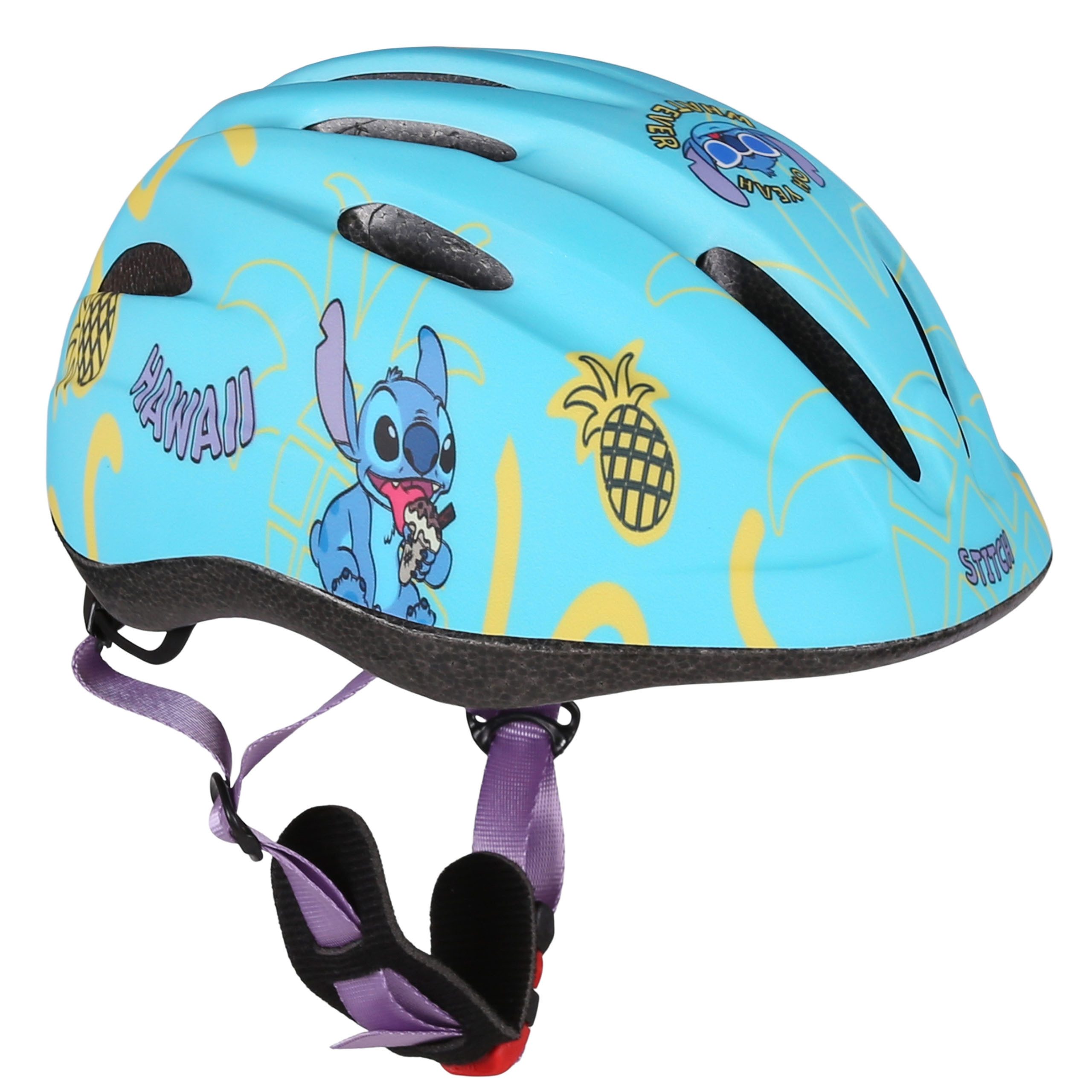 Disney Kinderfahrradhelm DISNEY Stitch Türkisfarbener Kinderfahrradhelm, 48-52 cm