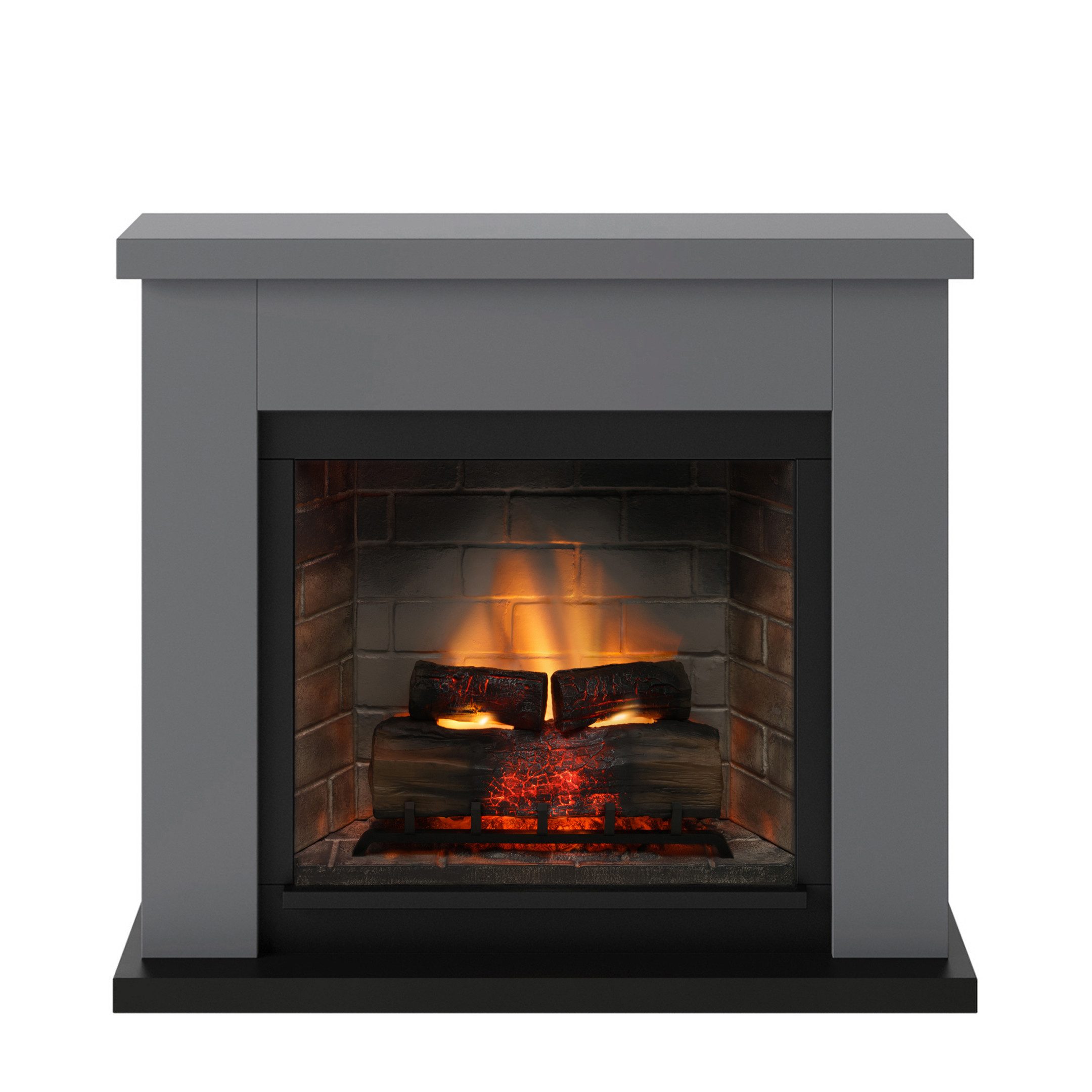 TAGU Elektrokamin TAGU Frode Elektrokamin mit PowerFlame 2 Solides Grau