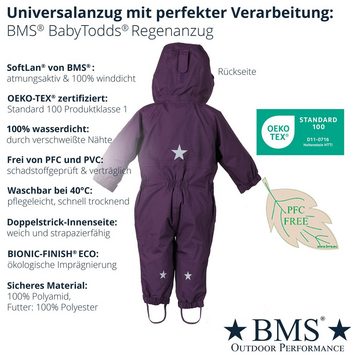 BMS Regenoverall Regenanzug für Kinder 100% wasserdicht & atmungsaktiv - PFC frei im praktischen Design