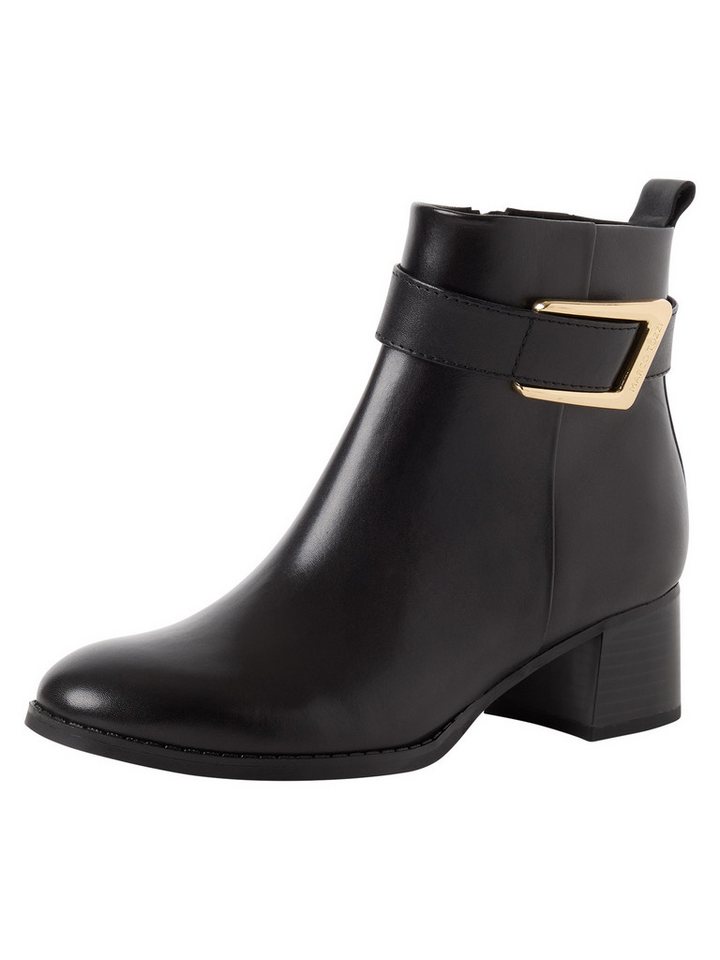 MARCO TOZZI MT FEEL ME aus Leder Blockabsatz 2-25030-47 Stiefelette