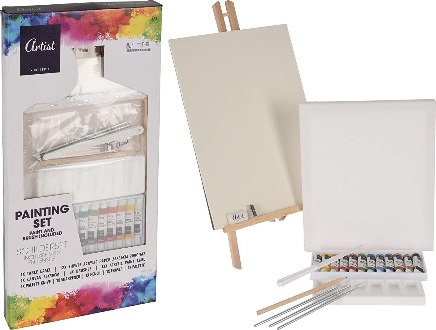 made2trade Staffelei Artist, Set mit 23 Teilen