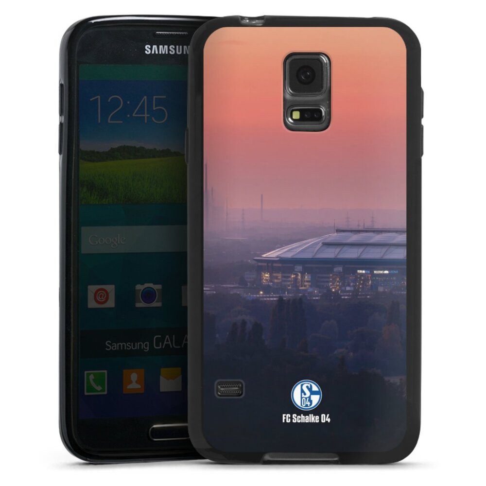 DeinDesign Handyhülle Stadion FC Schalke 04 Offizielles Lizenzprodukt Schalke 04 Stadion, Samsung Galaxy S5 Silikon Hülle Bumper Case Handy Schutzhülle