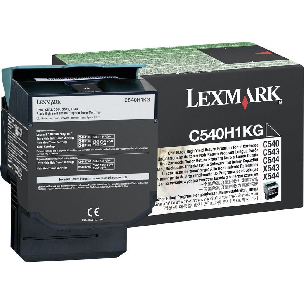 Lexmark Tonerpatrone Lexmark Rückgabe Toner C540 C543 C544 C546 X544 X546 X548 C540H1KG Ori
