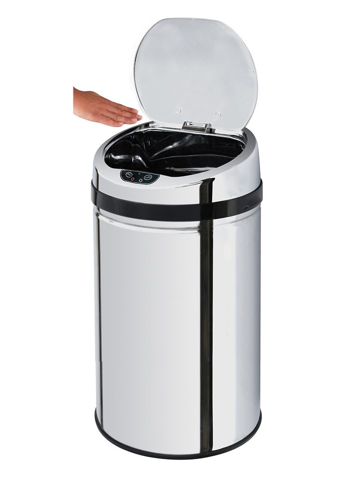 ECHTWERK Mülleimer INOX mit Infrarot-Sensor