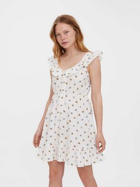 Vero Moda Sommerkleid (1-tlg) Drapiert/gerafft, Volant, Rüschen