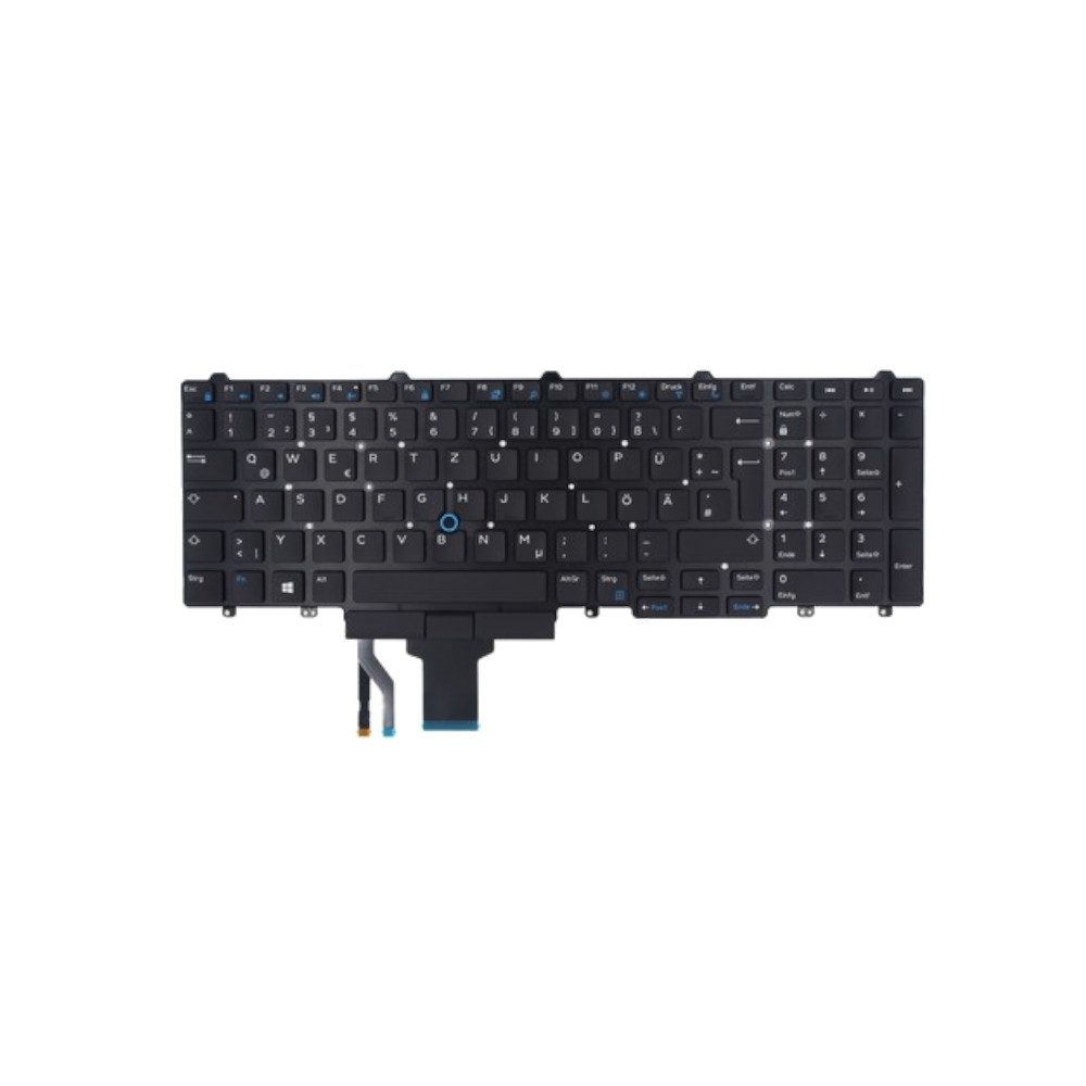Trade-Shop Ersatz passend für Dell Precision 3510 M3510 7510 M7510 7710 M7710 Tastatur (Tastenbelegung: Deutsch, QWERTZ / Farbe: Schwarz)