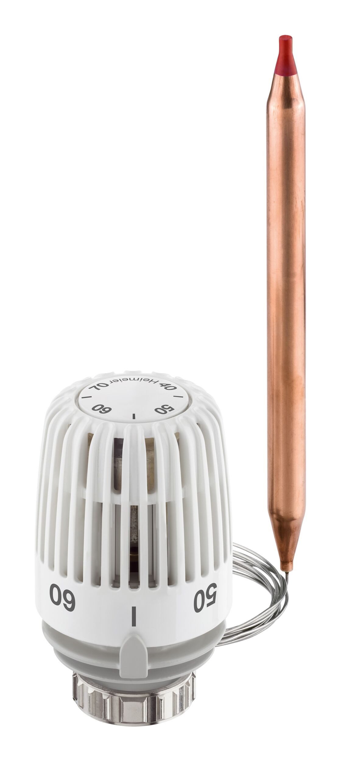 IMI Heimeier Heizkörperthermostat, Thermostat-Kopf K 20-50 °C, weiß, Kapillarrohrlänge 2