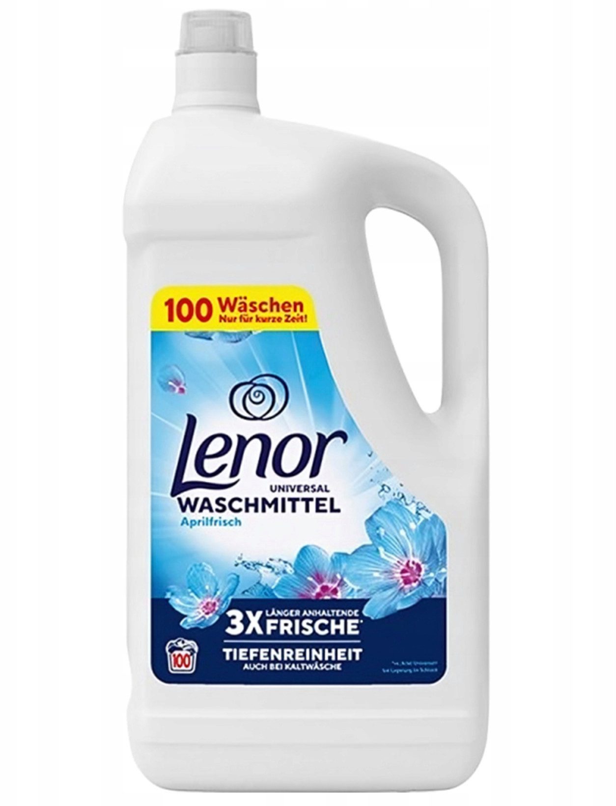 KomfortHome Lenor Universal Aprilfrisch Waschgel 5 L Feinwaschmittel (1x Flasche 5 L, [- 1 Flasche mit 5 Litern 5 L Flasche, Entfernt effektiv Flecken, schonend für Textilien)