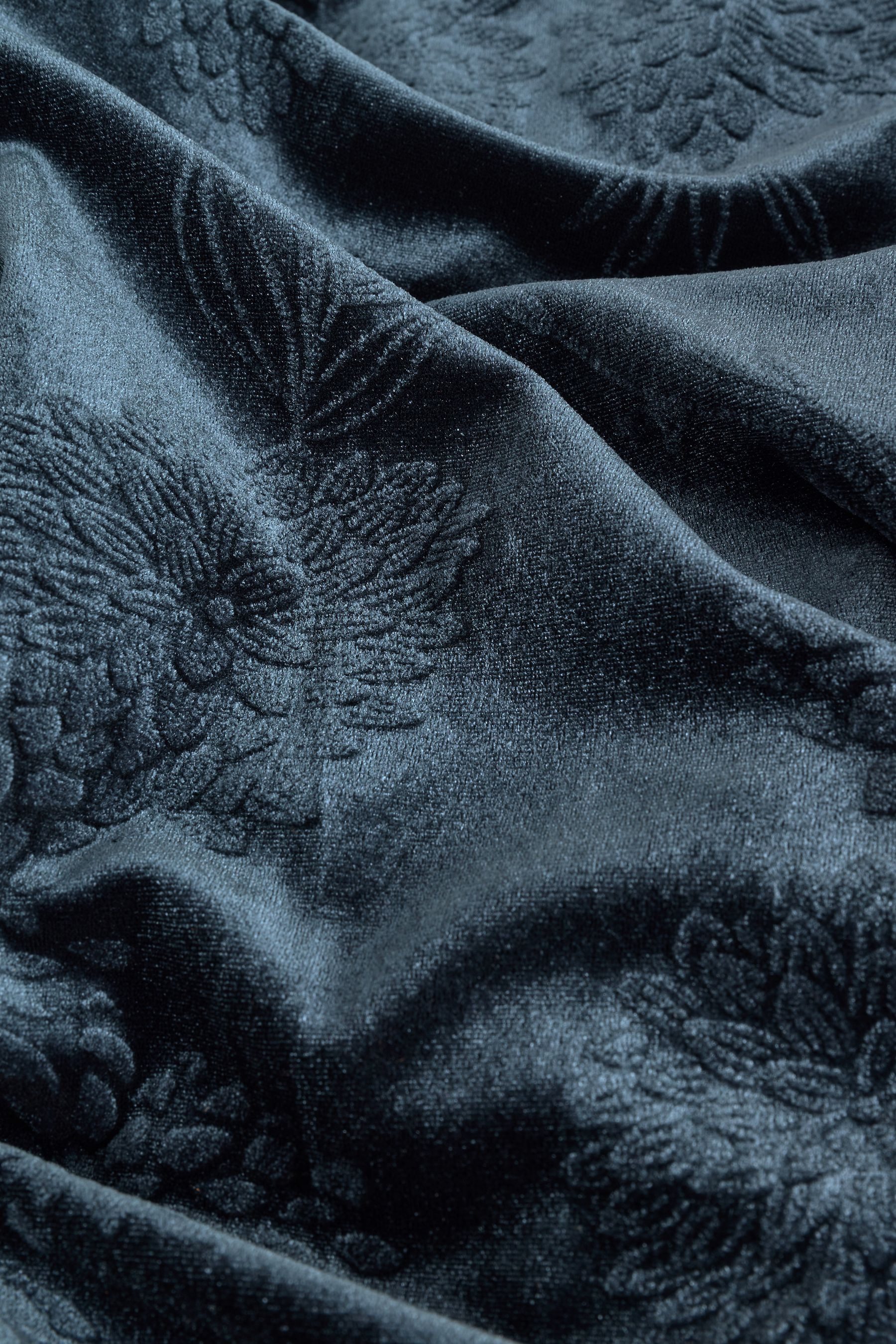 Next Anzughose Samthose mit weitem Beinschnitt und Prägung (1-tlg)