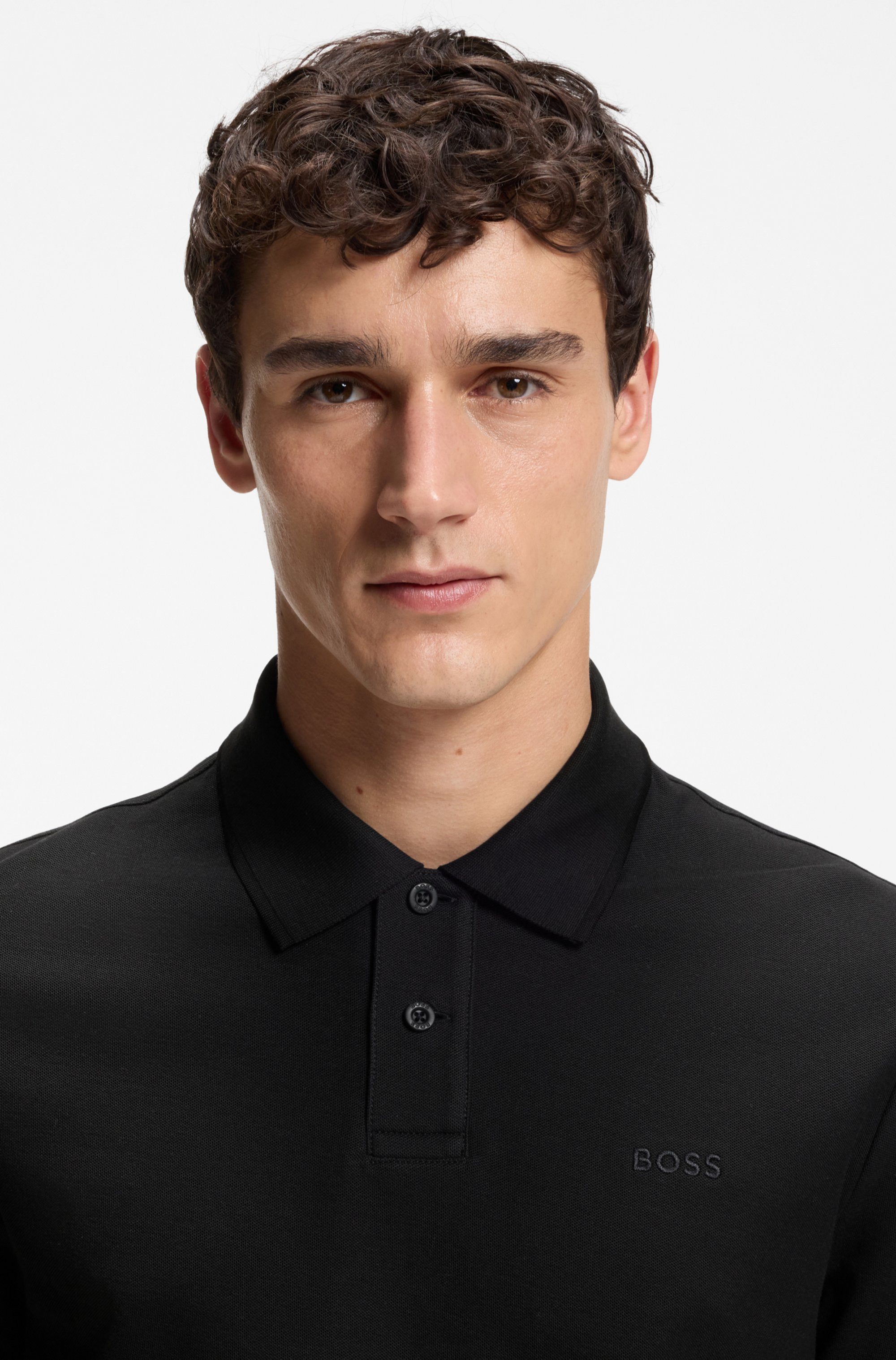 BOSS ORANGE Poloshirt Phoenix Regular Fit reine Baumwolle, Logostickerei