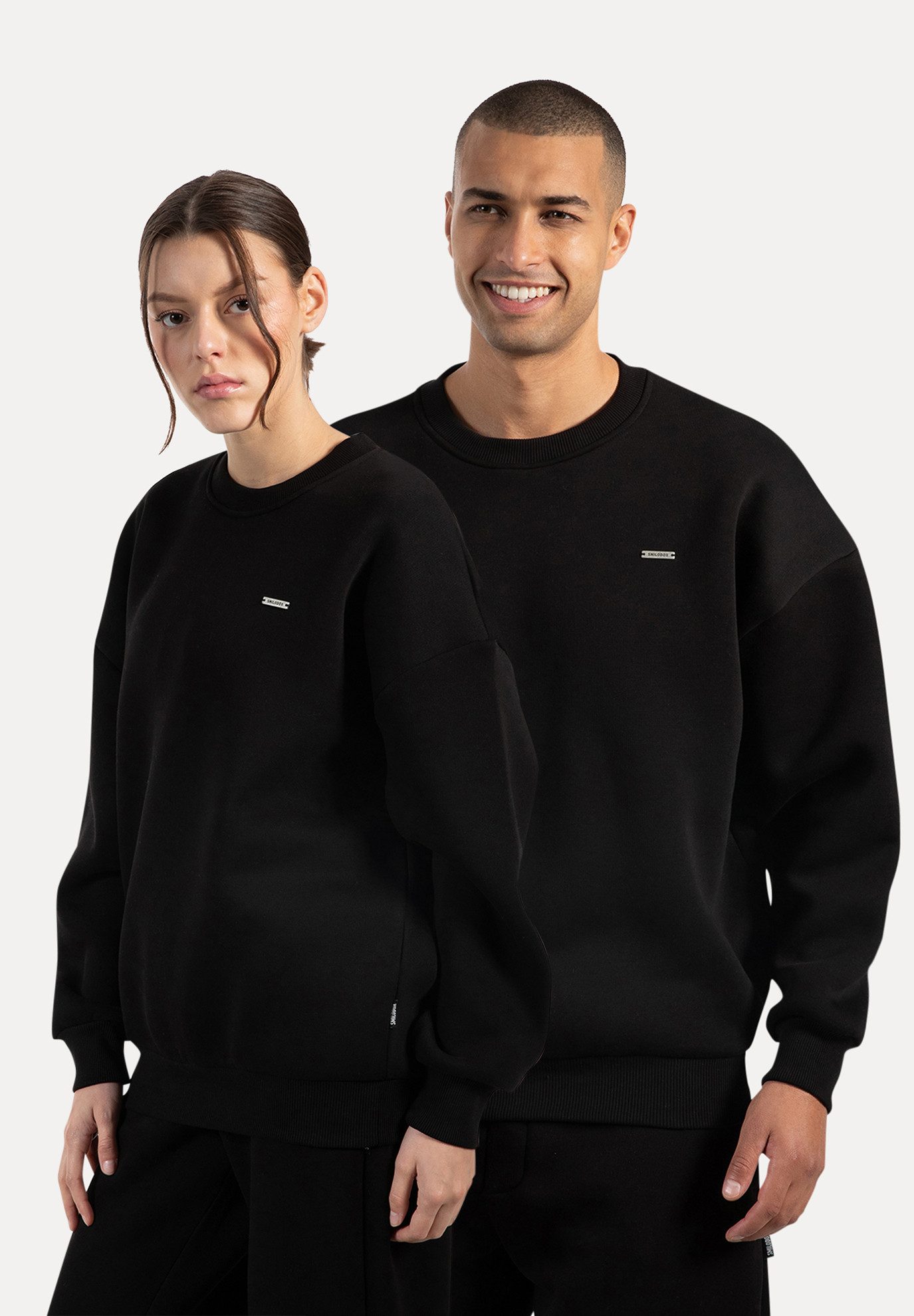 Smilodox Sweatshirt Riven Oversize günstig online kaufen