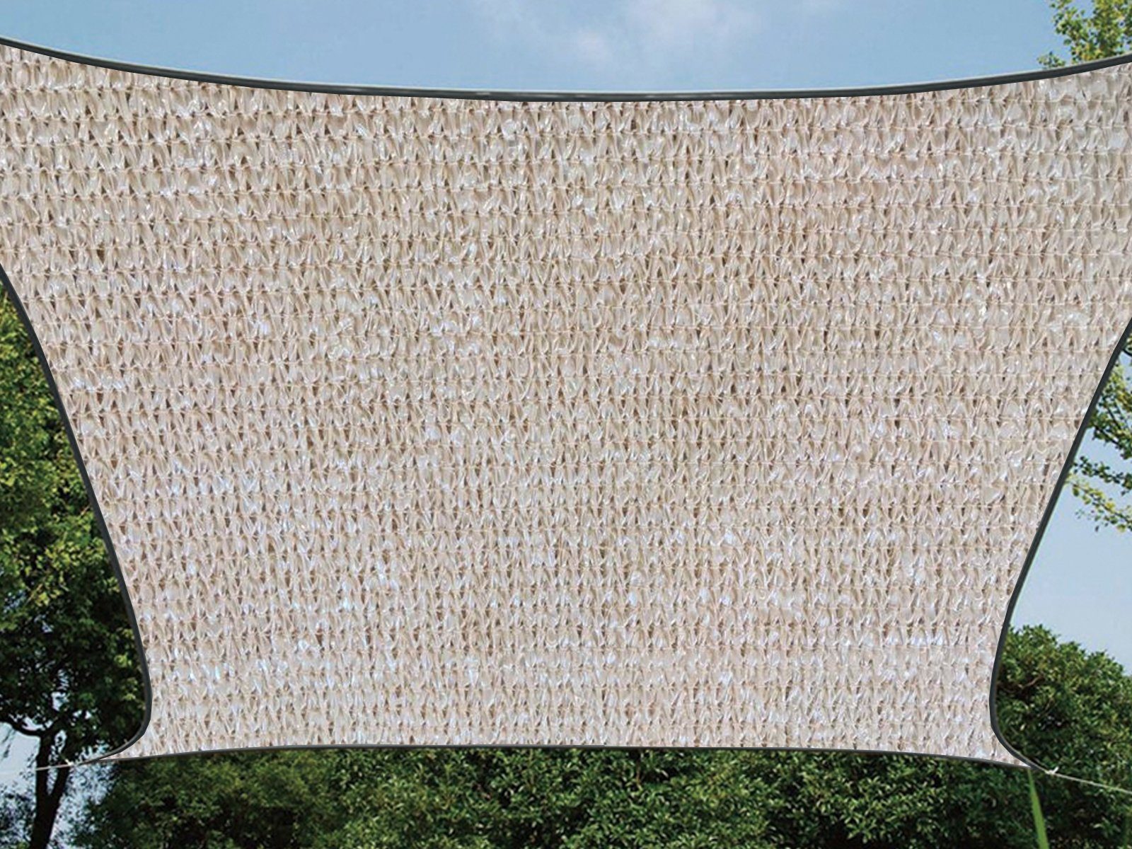 PEREL Sonnensegel, quadratisch 3,6 bis 5x5m günstig online kaufen