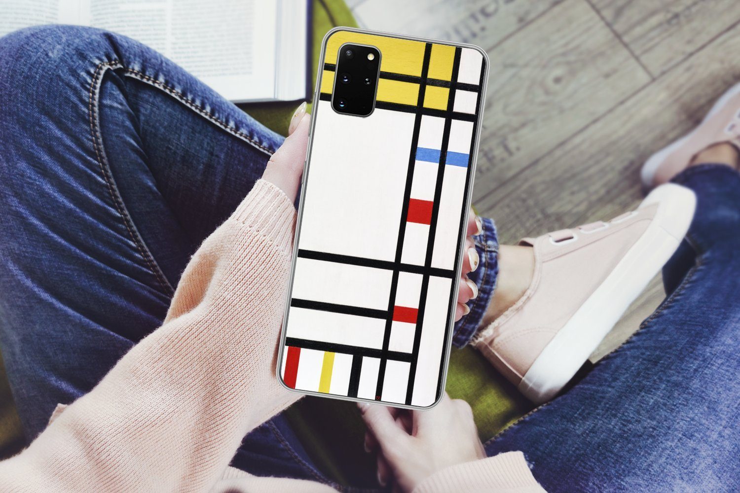 MuchoWow Handyhülle für Samsung Galaxy S20 Plus Place De La Concorde - Piet Mondrian, Phone Case, Silikon, Schutzhülle Dünn